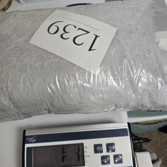 Free‎ People Fuzzy Cardigan Sweater Light Gray Open Pockets Womens Size Small - Picture 9 of 10